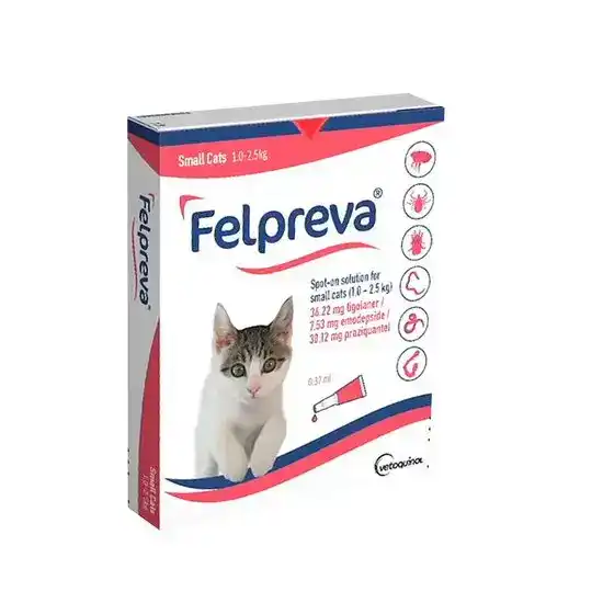 Felpreva Spot-On Solution for Small Cats (1kg-2.5kg) 16418