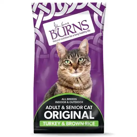 Burns Original Adult & Senior Dry Cat Food with Turkey & Brown Rice 16530