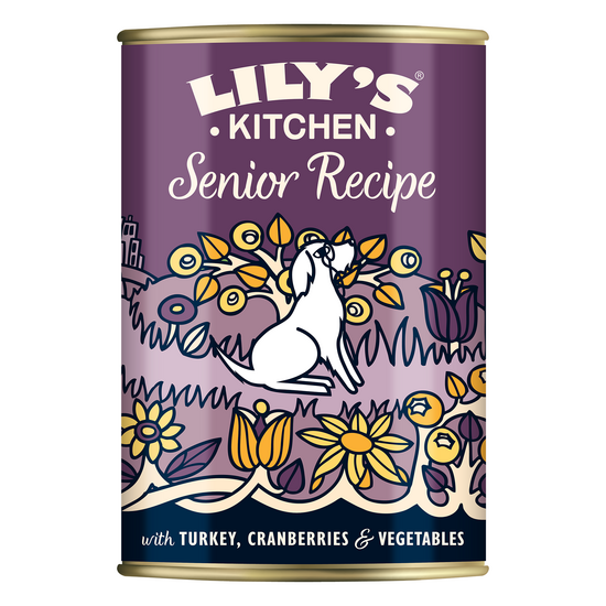 Lily's Kitchen Senior Recipe Wet Dog Food 6 x 400g Cans 17664