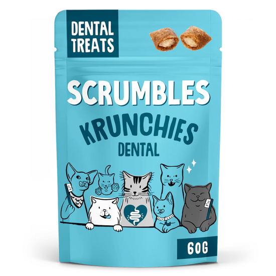Scrumbles Krunchies Dental Cat Treats 3 x 60g 18513