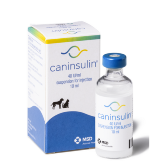 Caninsulin Suspension for Injection for Dogs and Cats 40IU/ml 10ml 16702
