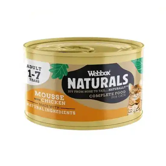 Webbox Naturals Adult Cat Wet Food Mousse Chicken 21077