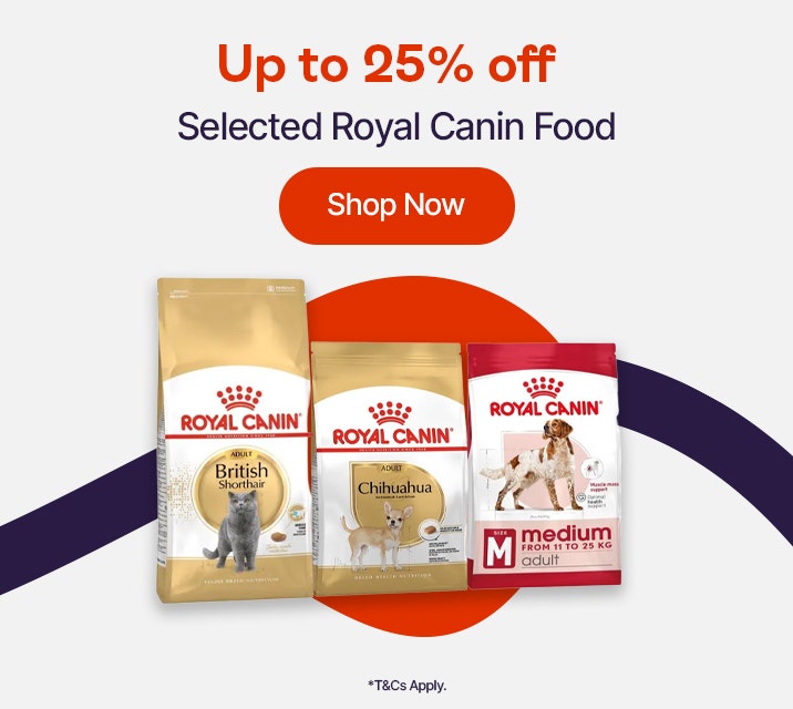 Save up to 25% on Selected Royal Canin Food