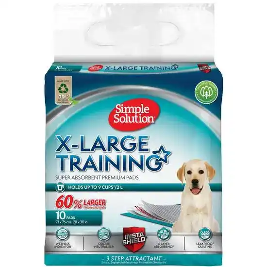 Simple Solution Puppy Training Pads X-Large 10 Pads 19421