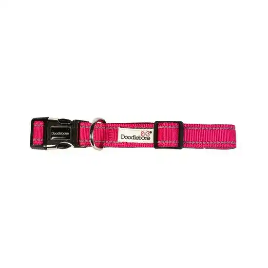 Doodlebone Padded Dog Collar Fuchsia 18807