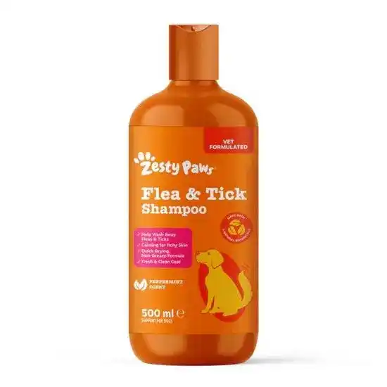 Zesty Paws Flea and Tick Dog Shampoo 20500