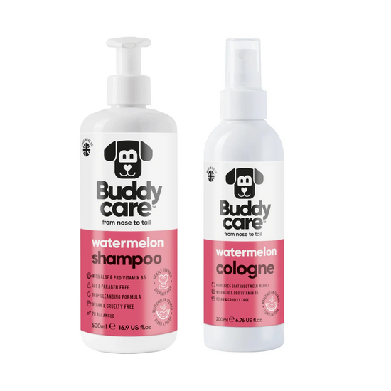 Buddycare Watermelon Dog Grooming Bundle: Shampoo and Cologne 20783
