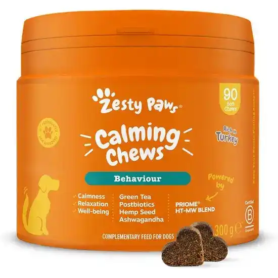 Zesty Paws Calming Chews for Dogs Rich in Turkey 18042
