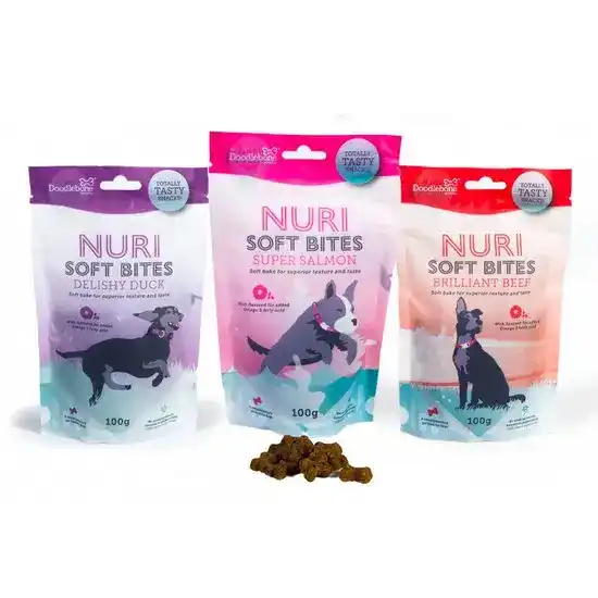 Doodlebone Nuri Soft Bites Grain-Free Treats for Dogs 4456