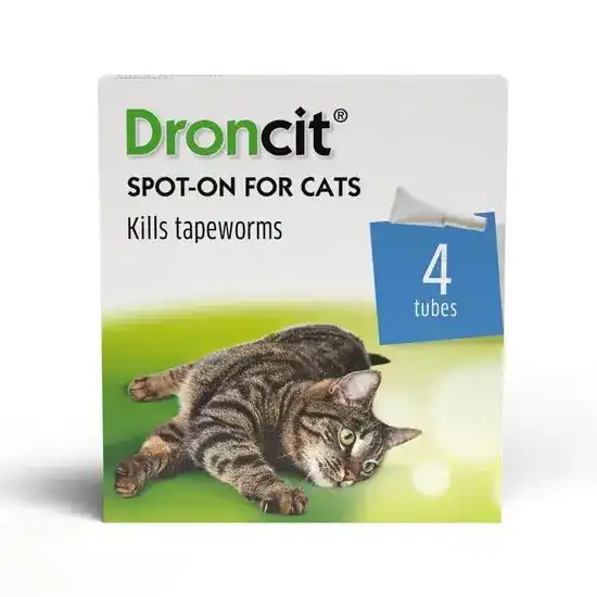 Droncit Spot-On Tapewormer for Cats (from 1kg) 1159