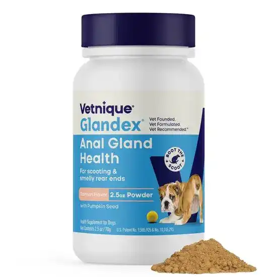 Glandex Anal Gland Support Vegan Salmon Flavoured Powder for Dogs and Cats 1140