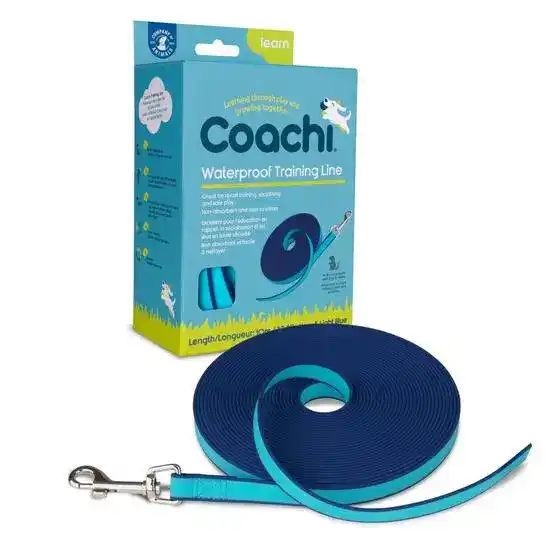 Coachi Waterproof Dog Training Line Navy & Blue 10m 19623