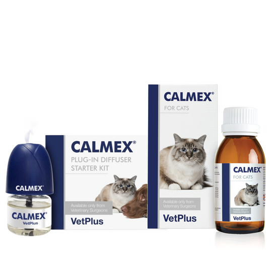 CALMEX Cat Calming Bundle: Plug-in Diffuser Starter Kit & Supplement Liquid 19246