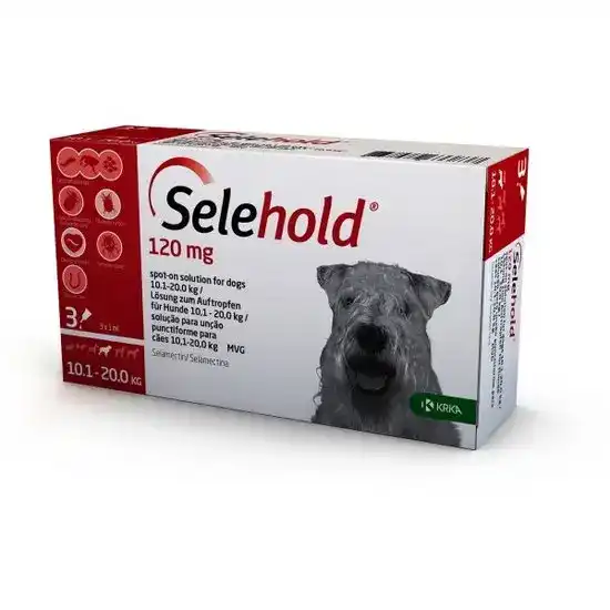 Selehold Spot-On Solution for Medium Dogs 120mg (10.1kg-20kg) 4467