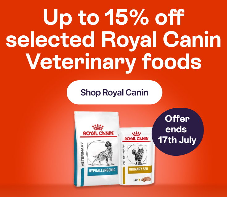 Up to 15% off selected Royal Canin Veterinary foods - Shop Royal Canin