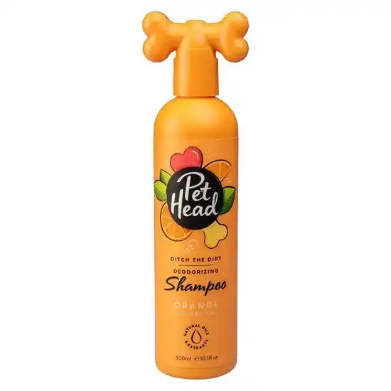 Pet Head Ditch The Dirt Deodorising Shampoo for Dogs with Orange and Aloe Vera 300ml Bottle 4417