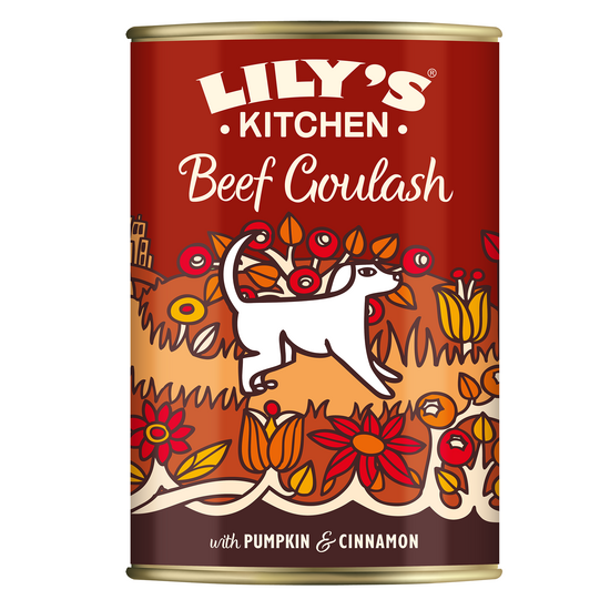 Lily's Kitchen Adult Beef Goulash Wet Dog Food 6 x 400g Cans 17640