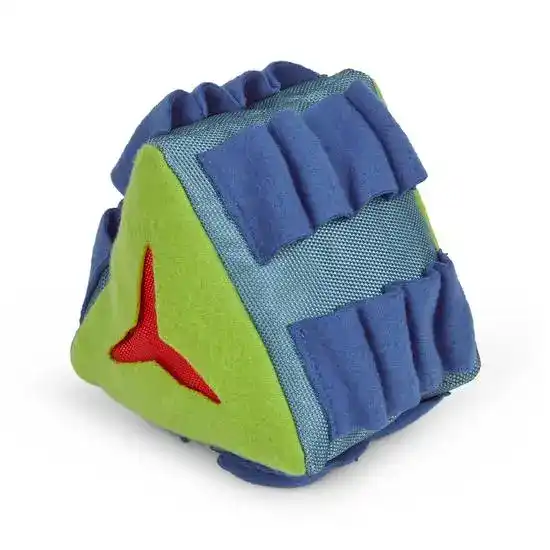Petface Fabric Snuffle Triangle Pet Treat Puzzle Toy 19583
