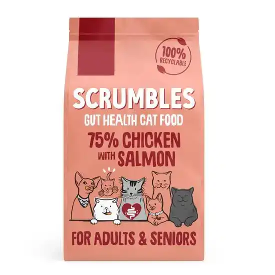 Scrumbles Dry Cat Food with Chicken & Salmon 17594