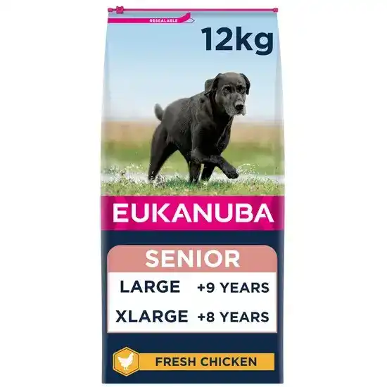 Eukanuba Large Breed Senior Dry Dog Food with Fresh Chicken 16335