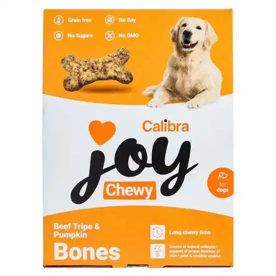 Calibra Joy Chewy Bones Dog Treats Beef Tripe & Pumpkin 20399