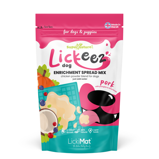 Lickeez Dog Pork Enrichment Spread Mix for Dogs 1 x 100g 19505