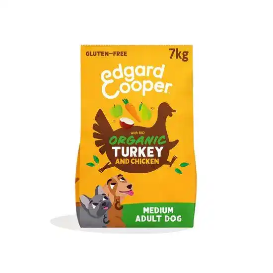 Edgard & Cooper Gluten-Free Medium Adult Dry Dog Food Organic Chicken & Turkey 21062
