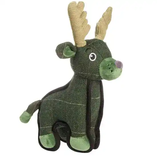 House of Paws Tweed Deer Plush Dog Toy 18895