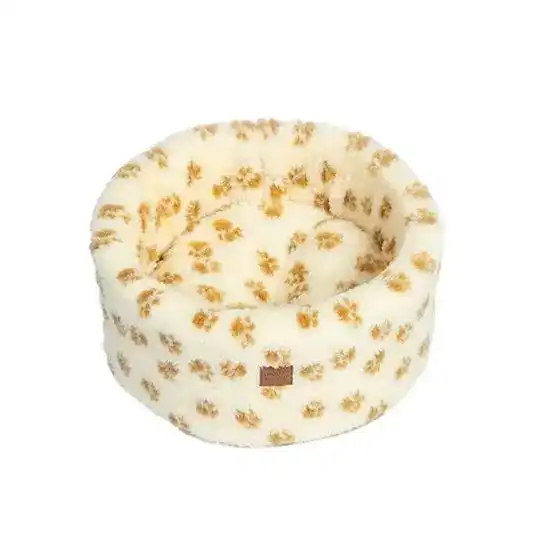 Danish Design Cosy Cat Bed Cream Fleece 16494