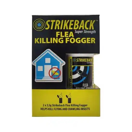 Strikeback Super Strength Flea Killing Fogger Twin Pack 18977