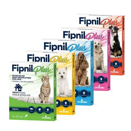 Fipnil Plus Spot-On Solution Flea Treatment for Dogs and Cats 3213
