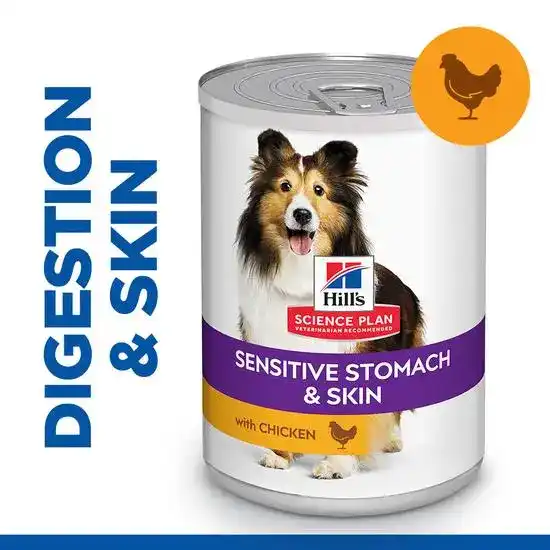 Hill's SCIENCE PLAN Sensitive Stomach & Skin Adult Wet Dog Food with Chicken 12 18781