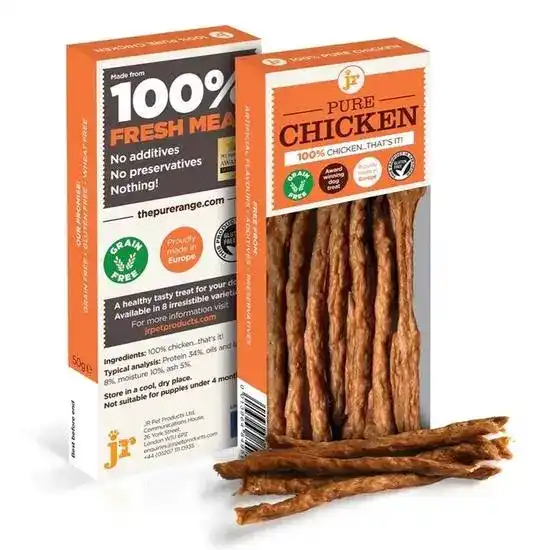JR Pet Products Pure Chicken Sticks Treats for Dogs 1 x 50g 18883
