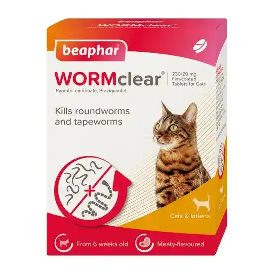 Beaphar WORMclear Worming Tablets for Cats 15791