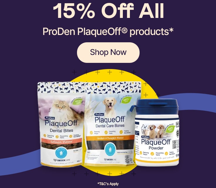 15% Off All ProDen PlaqueOff products*