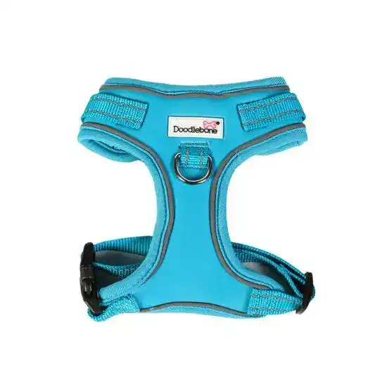 Doodlebone Adjustable Airmesh Dog Harness Aqua 18833