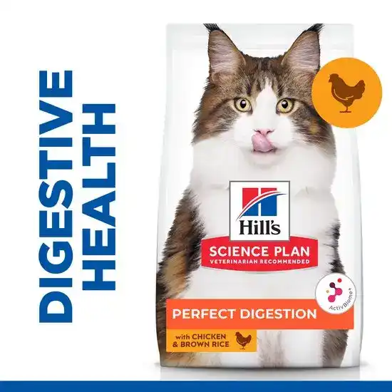 Hill's SCIENCE PLAN Specialty Adult Perfect Digestion Dry Cat Food with Chicken & Brown Rice 4431