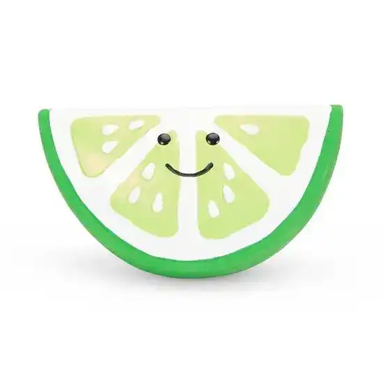 Petface Foodie Faces Lime Latex Dog Toy Large 19594