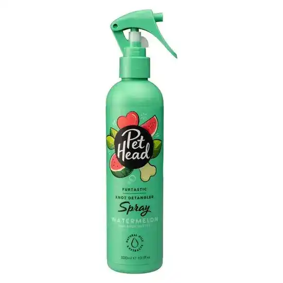 Pet Head Furtastic Knot Detangling No-Rinse Spray for Dogs with Watermelon and Shea Butter 300ml Bottle 4406