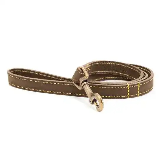 Ancol Timberwolf Leather Dog Lead 1m 19075