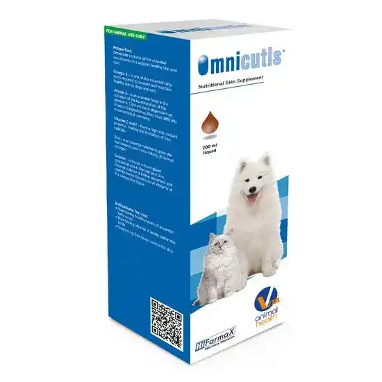 Omnicutis Skin and Coat Supplement Liquid for Dogs and Cats 18448