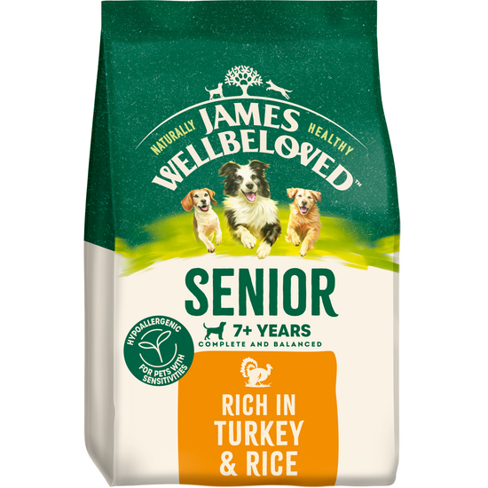 James Wellbeloved Senior Dry Dog Food Turkey & Rice 18648
