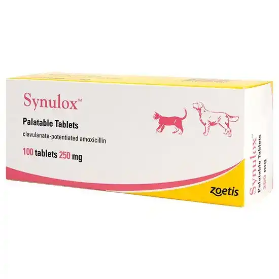 Synulox Palatable Tablets for Dogs and Cats 250mg 3118