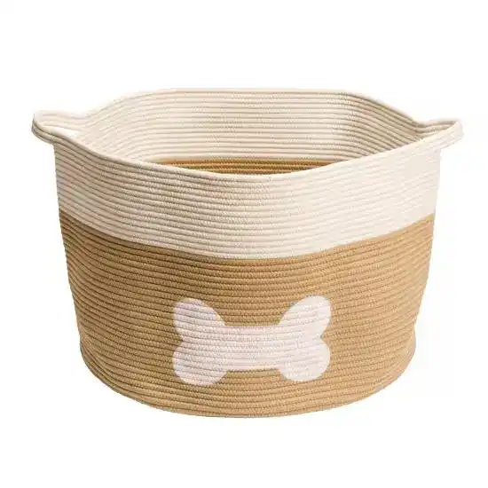 House of Paws Woven Rope Storage Basket 18902