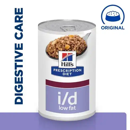 Hill's PRESCRIPTION DIET i/d Digestive Care Low Fat Wet Dog Food Original Flavour 12 x 360g Cans 15946