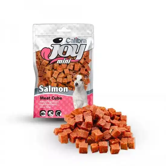 Calibra Joy Mini Cube Treats for Dogs with Salmon 70g Pack 1 x 70g 16263
