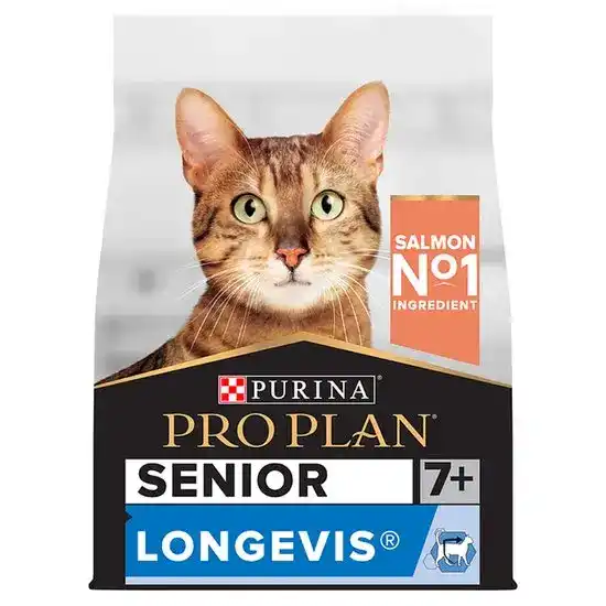 PURINA PRO PLAN Senior 7+ LONGEVIS Dry Cat Food with Salmon 1592