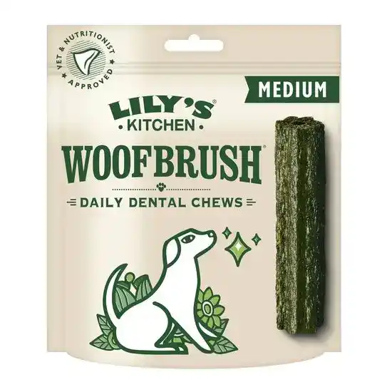 Lily's Kitchen Woofbrush Medium Daily Dental Chews for Dogs 7 Pieces 17885