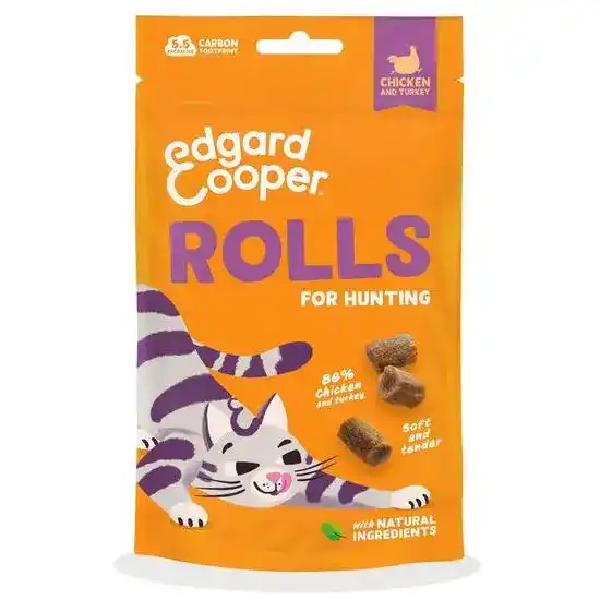 Edgard & Cooper Rolls Natural Cat Treats Chicken & Turkey 21064